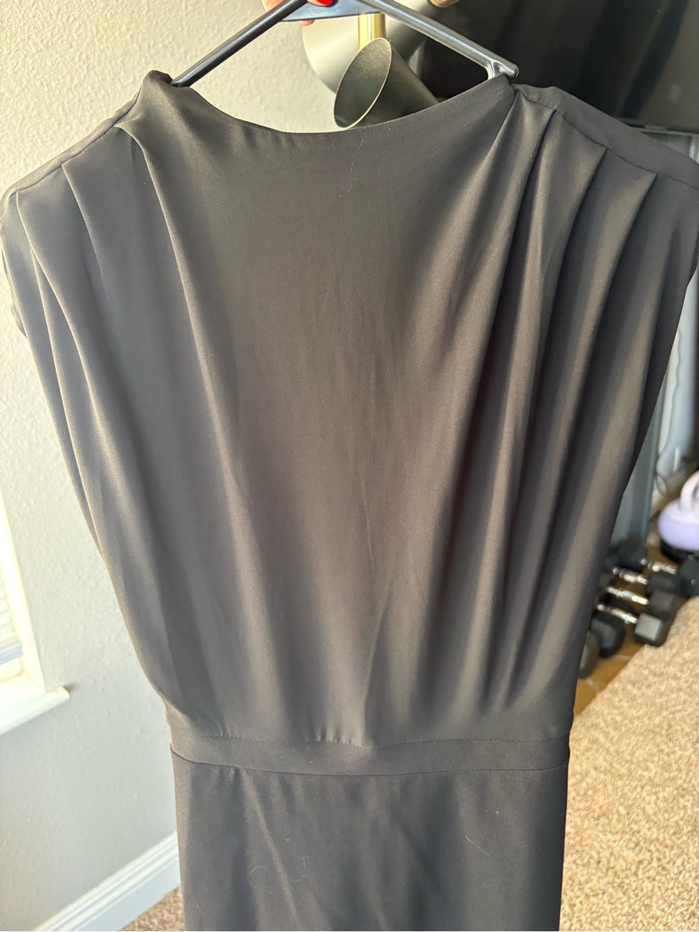 Express Black Sleeveless Midi Dress